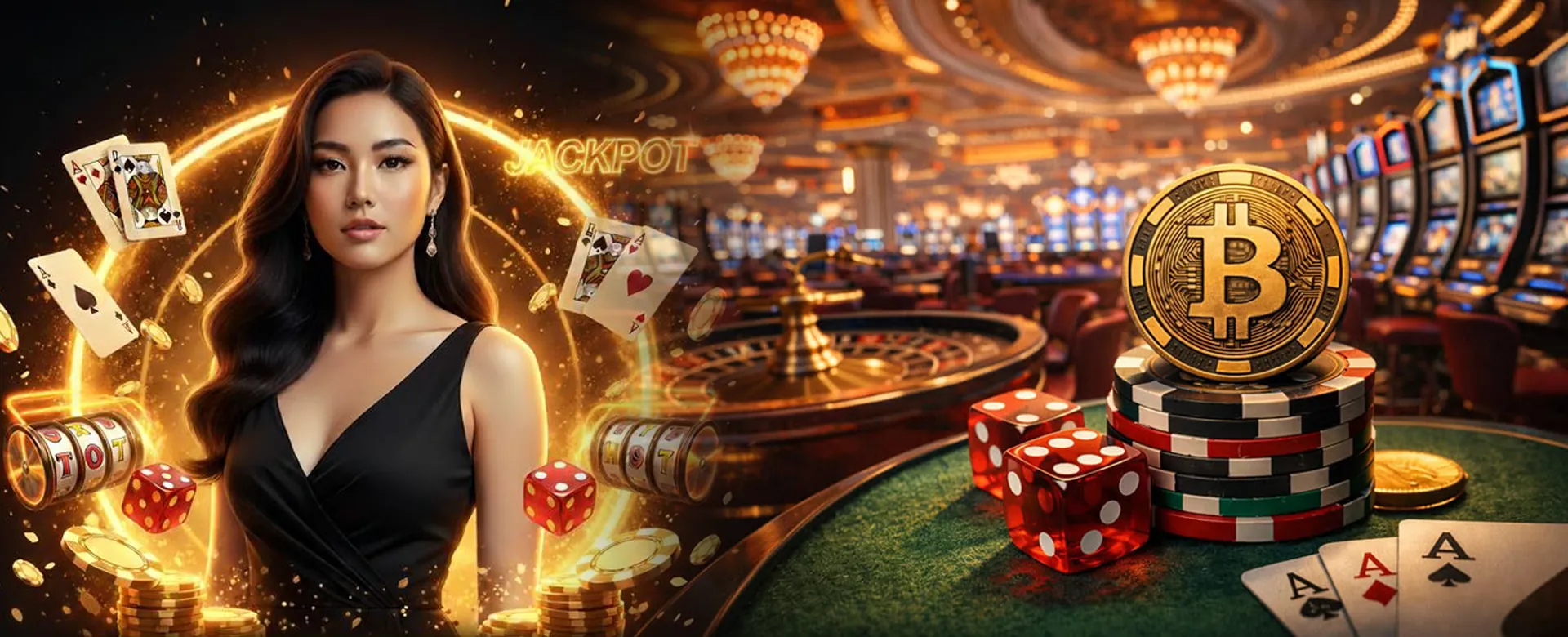 vip777 Online Casino Philippines - A golden interface showcasing various casino games